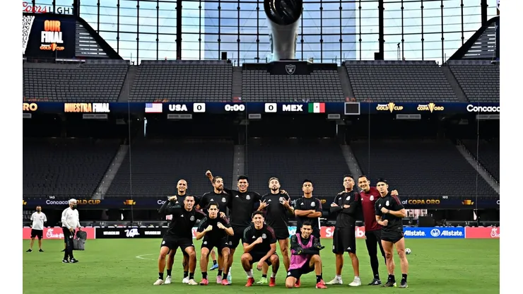 La selección mexicana entrenó en el estadio Allegiant de Las Vegas.