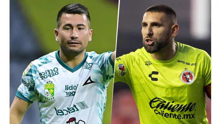 León de Jean Meneses jugará ante Xolos de Tijuana de Jonathan Orozco por la Liga MX (Fuente Imago7)