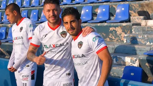 Diego Gama junto a Jorge Zárate en Coyotes de Tlaxcala