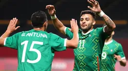 Alexis Vega abrió el marcador para la Selección mexicana ante Sudáfrica.