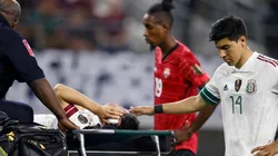 Erick Gutiérrez consoló a Hirving Lozano en Arlington