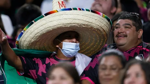 Aficionados en México vs. Trinidad y Tobago por Copa Oro.