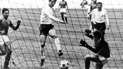 El 1-0 de Kunishige Kamamoto de Japón a México en el partido por el tercer lugar olímpico de 1968.