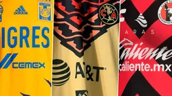 Las playeras de Tigres, América y Xolos para el Apertura 2021 de la Liga MX.