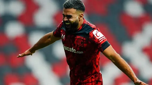 Alexis Canelo, goleador del Deportivo Toluca.