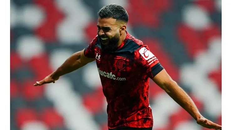 Alexis Canelo, goleador del Deportivo Toluca.