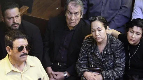 Perro Aguayo durante el funeral de su hijo. (Foto: imago7)