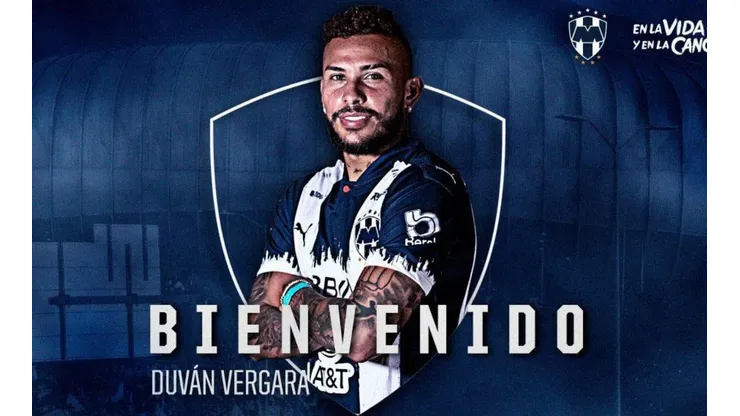 Duván Vergara con Rayados de Monterrey.