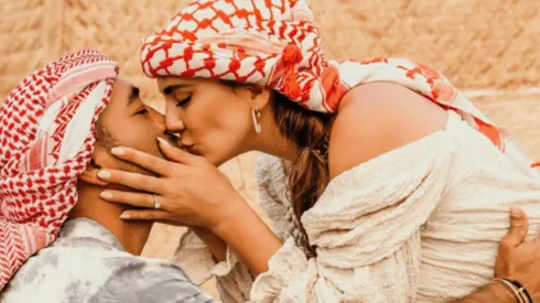 Marco Fabián y Kristel Fabre dieron el paso en Dubai