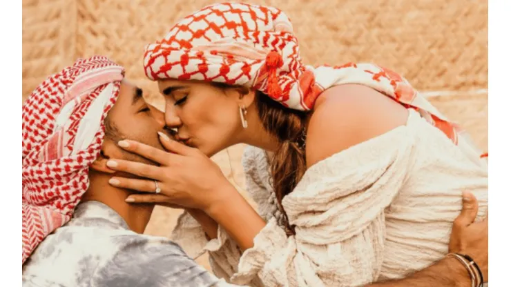 Marco Fabián y Kristel Fabre dieron el paso en Dubai