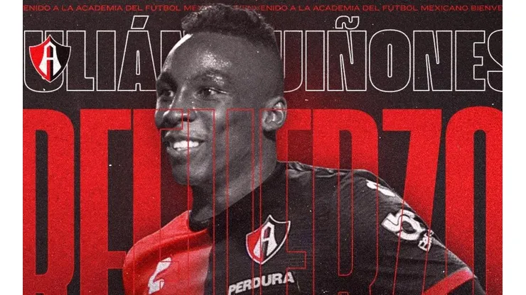 Julián Quiñones, nuevo refuerzo del Atlas para el Apertura 2021.