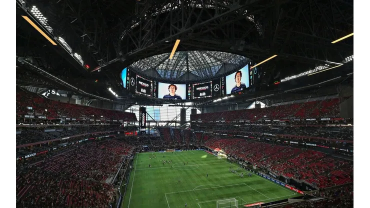 Más de 60 mil personas en el Mercedez-Benz Stadium.