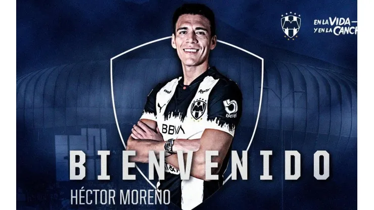 Héctor Moreno es nuevo refuerzo de Rayados de Monterrey. (Prensa Rayados)
