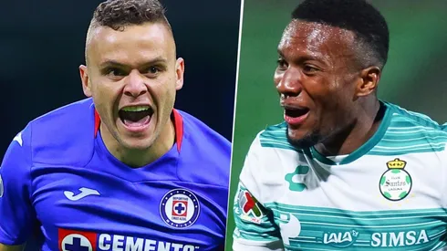 Empató Jonathan Rodríguez para Cruz Azul y por ahora Santos Laguna se queda sin el título de Liga MX (Foto: Imago7)