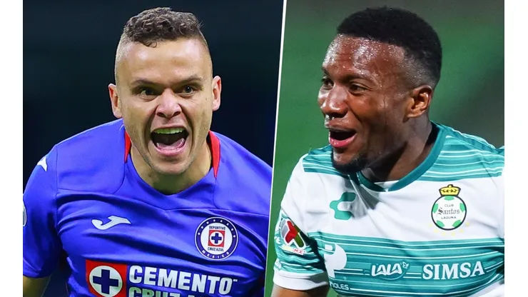 Empató Jonathan Rodríguez para Cruz Azul y por ahora Santos Laguna se queda sin el título de Liga MX (Foto: Imago7)