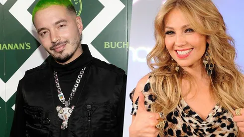 Thalía y J Balvin alientan a Santos Laguna.