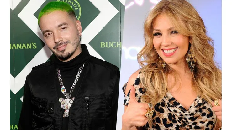Thalía y J Balvin alientan a Santos Laguna.