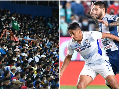 ¿40% de aforo?: Estadio repleto de aficionados de Pachuca y Cruz Azul