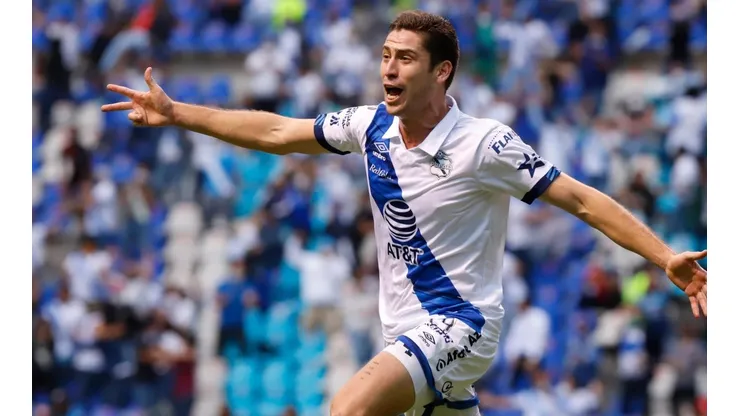 Santiago Ormeño, delantero de Puebla en el Guardianes 2021. Foto: Imago 7
