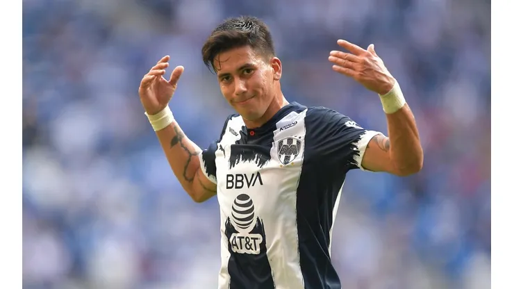 Maximiliano Meza, futbolista de Rayados de Monterrey. Foto: Getty Images
