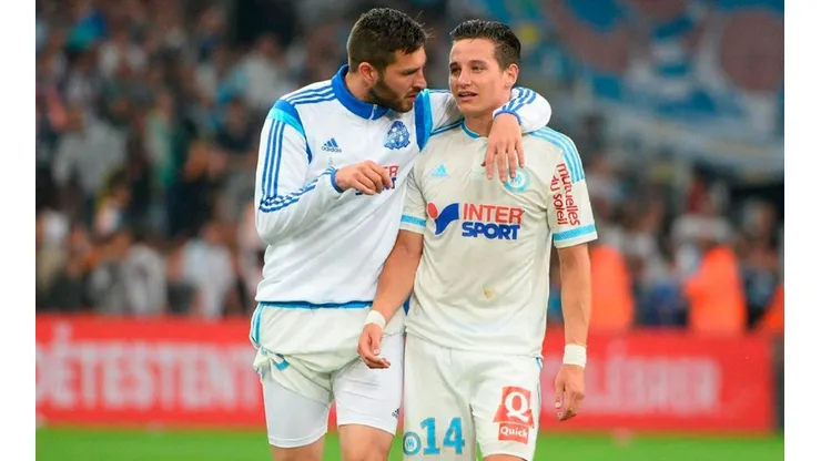 Gignac y Thauvin jugaron juntos en el Olympique de Marsella de 2013 a 2015. (@10apg)