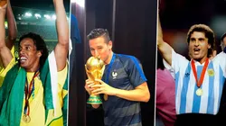Ronaldinho, Florian Thauvin y Oscar Ruggeri entre los Campeones del Mundo en la Liga MX. (Getty / Instagram @flotov)