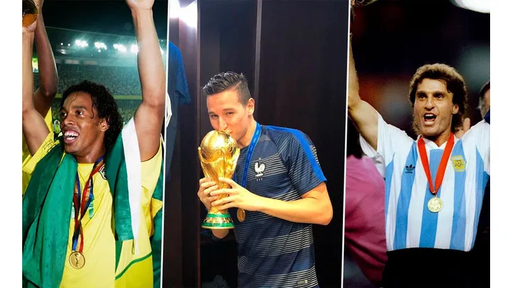 Ronaldinho, Florian Thauvin y Oscar Ruggeri entre los Campeones del Mundo en la Liga MX. (Getty / Instagram @flotov)