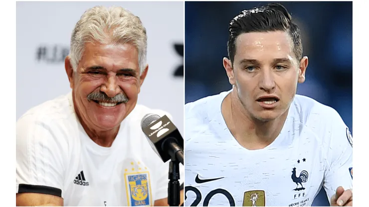 Tuca Ferretti, actual entrenador, y Florian Thauvin, posible refuerzo.