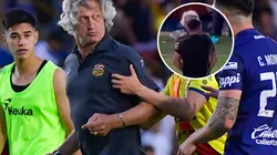 Scoponi tras la cachetada de Paco Ramírez.