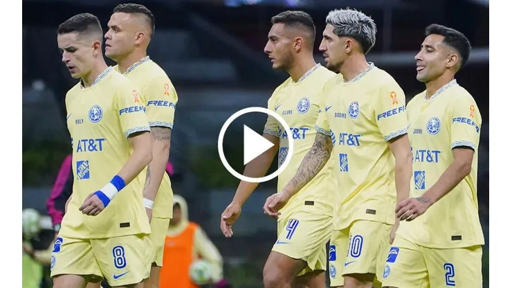 Fanáticos de América le envían un mensaje a los jugadores tras el primer tiempo.