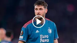 Santiago Giménez, a un paso de obtener la Eredivisie con Feyenoord.