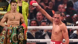 Benavidez lanza dardo a Canelo Álvarez.
