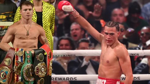 Benavidez lanza dardo a Canelo Álvarez.
