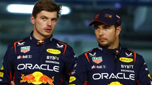 Max Verstappen y Sergio Pérez en Red Bull
