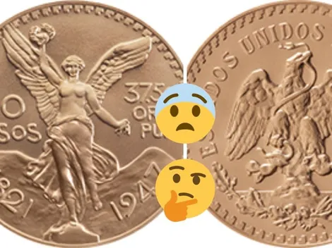 ¿La tienes?: La razón por la que esta moneda mexicana de Oro se vende en 65 mil pesos