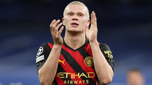 Haaland en el Santiago Bernabéu.