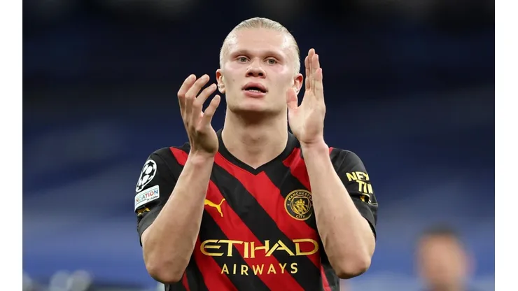 Haaland en el Santiago Bernabéu.