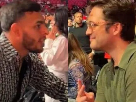 ¿Diego Boneta hizo desplante a la esposa de Alexis Vega de Chivas en pelea de Canelo? (VIDEO)