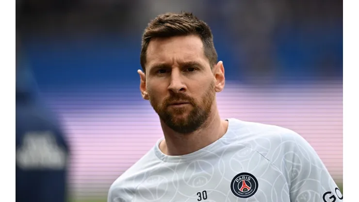 PARIS, FRANCE - APRIL 30: Lionel Messi of PSG during the Ligue 1 match between Paris Saint-Germain and FC Lorient at Par