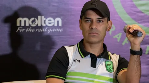 Rafael Márquez durante una conferencia de prensa.