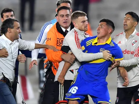VIDEO: Siete expulsados y PELEA CAMPAL en el River Plate vs Boca Juniors