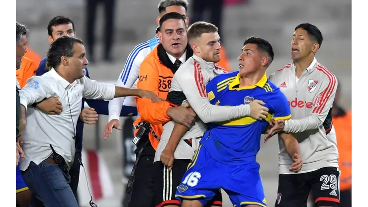 Bronca durante el River vs Boca.