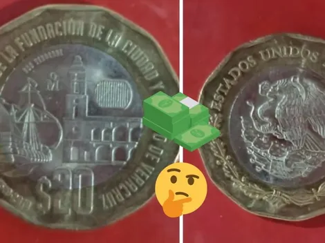 La razón por la que la moneda de 20 pesos de Veracruz vale 369 mil pesos