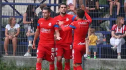 Festejo tras el gol a Tepatitlán.