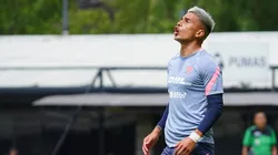 Favio Álvarez durante el último amistoso que disputó con Pumas.