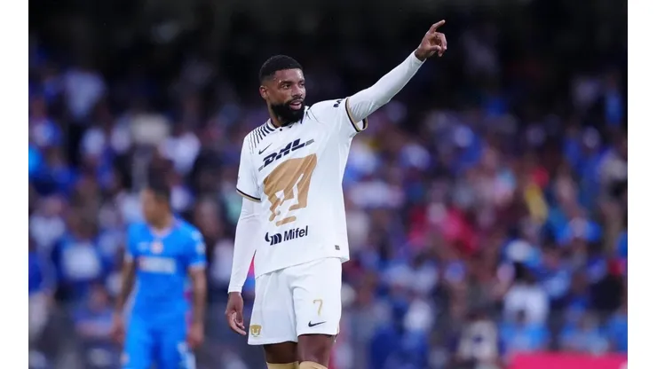 Diogo de Oliveira tras su doblete ante Cruz Azul.