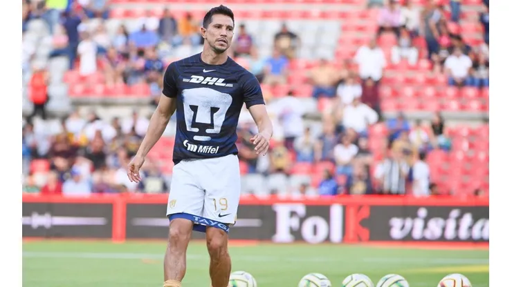 Jesús Molina durante el calentamiento.
