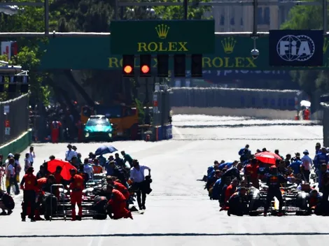 Parrilla de salida para el GP de Azerbaiyán 2023 en la carrera del domingo por la F1