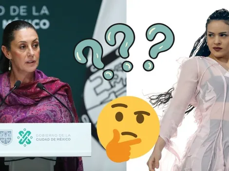 La Rosalía en el Zócalo de la CDMX revive la polémica por Claudia Sheinbaum