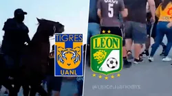 Las afueras del Volcán fueron escenario de una bronca.